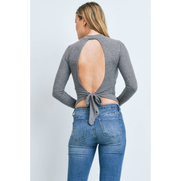 Open Tie Back Crop Top {Top Chic} - Picture 5 of 7